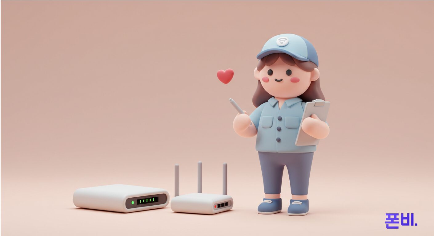 KT 인터넷 설치과정